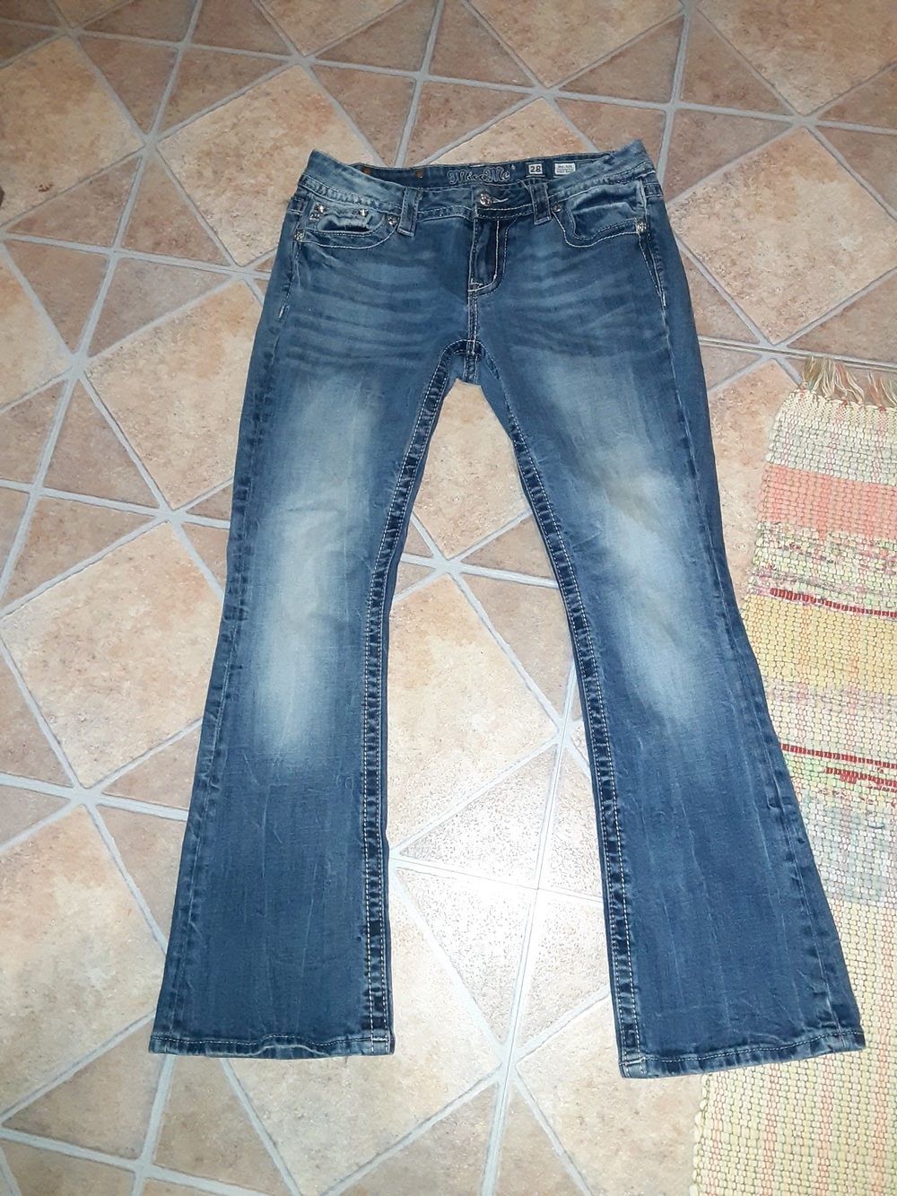 Miss Me Faded Blue Bootcut Jeans